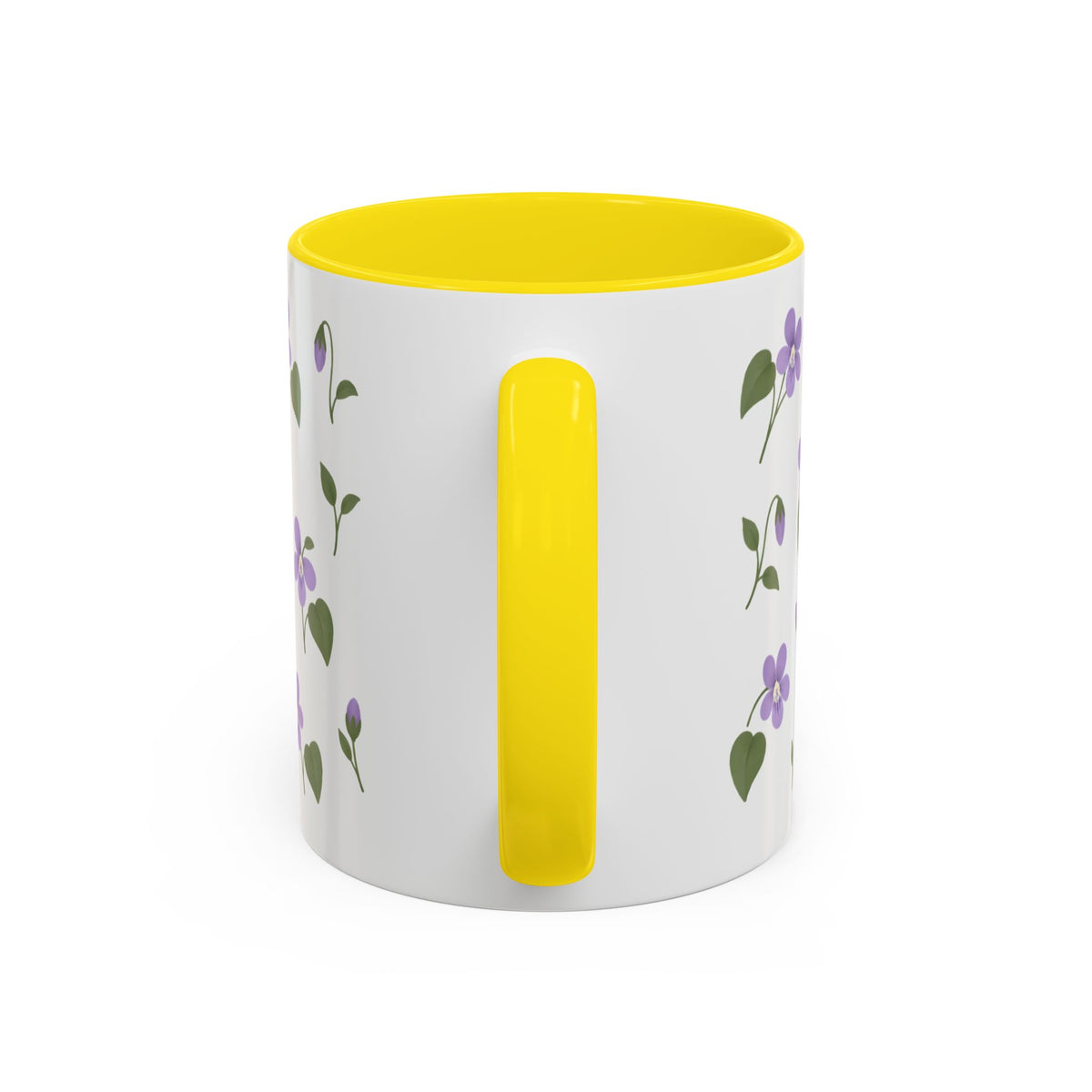 Illinois Violet Mug, State Flower Floral Coffee Cup, 11oz Botanical Gift