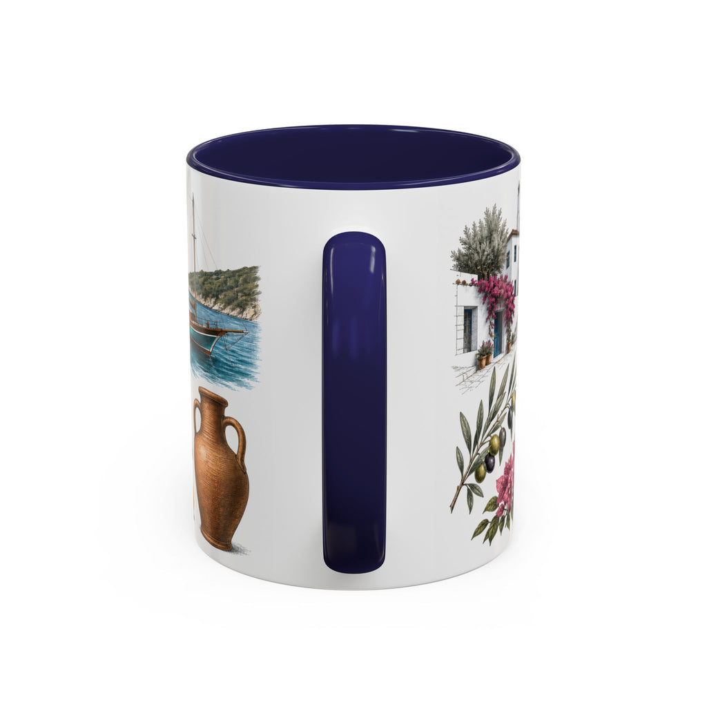 Mugla Coffee Mug | Turkey Travel Souvenir | Vintage Illustrated City Gift | 11 oz 15 oz Accent Mug