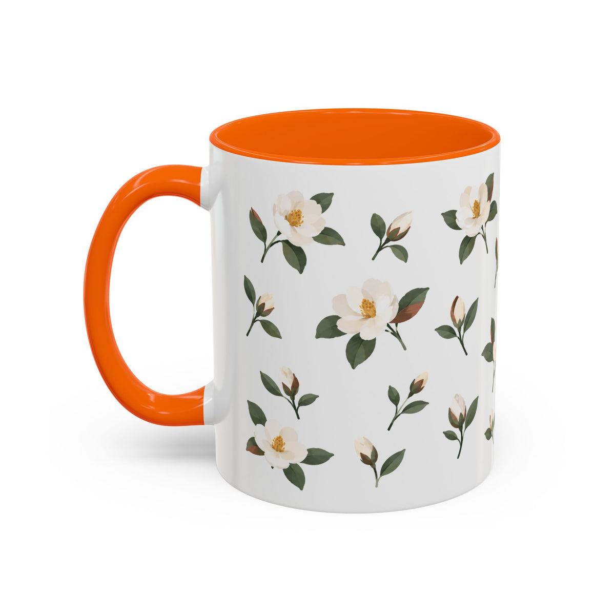 Louisiana Magnolia Mug, State Flower Floral Coffee Cup, 11oz Botanical Gift
