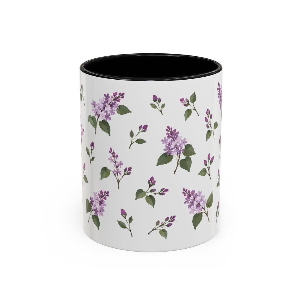New Hampshire Purple Lilac Mug, State Flower Floral Coffee Cup, 11oz Botanical Gift