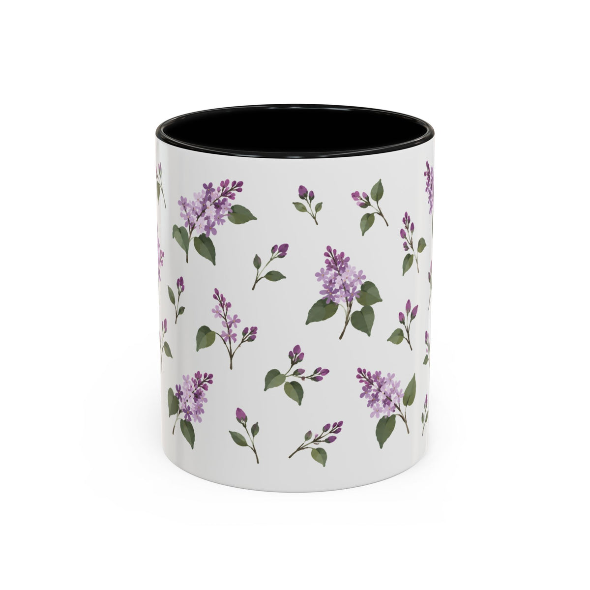 New Hampshire Purple Lilac Mug, State Flower Floral Coffee Cup, 11oz Botanical Gift