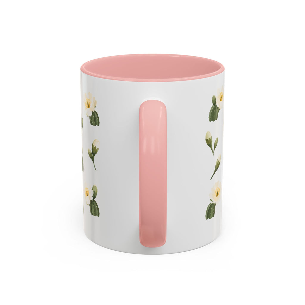 Arizona Saguaro cactus blossom Mug, State Flower Floral Coffee Cup, 11oz Botanical Gift