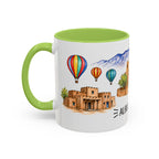 Albuquerque Illustrated Travel Mug | City Souvenir Accent Coffee Mug | 11oz 15oz Ceramic Cup