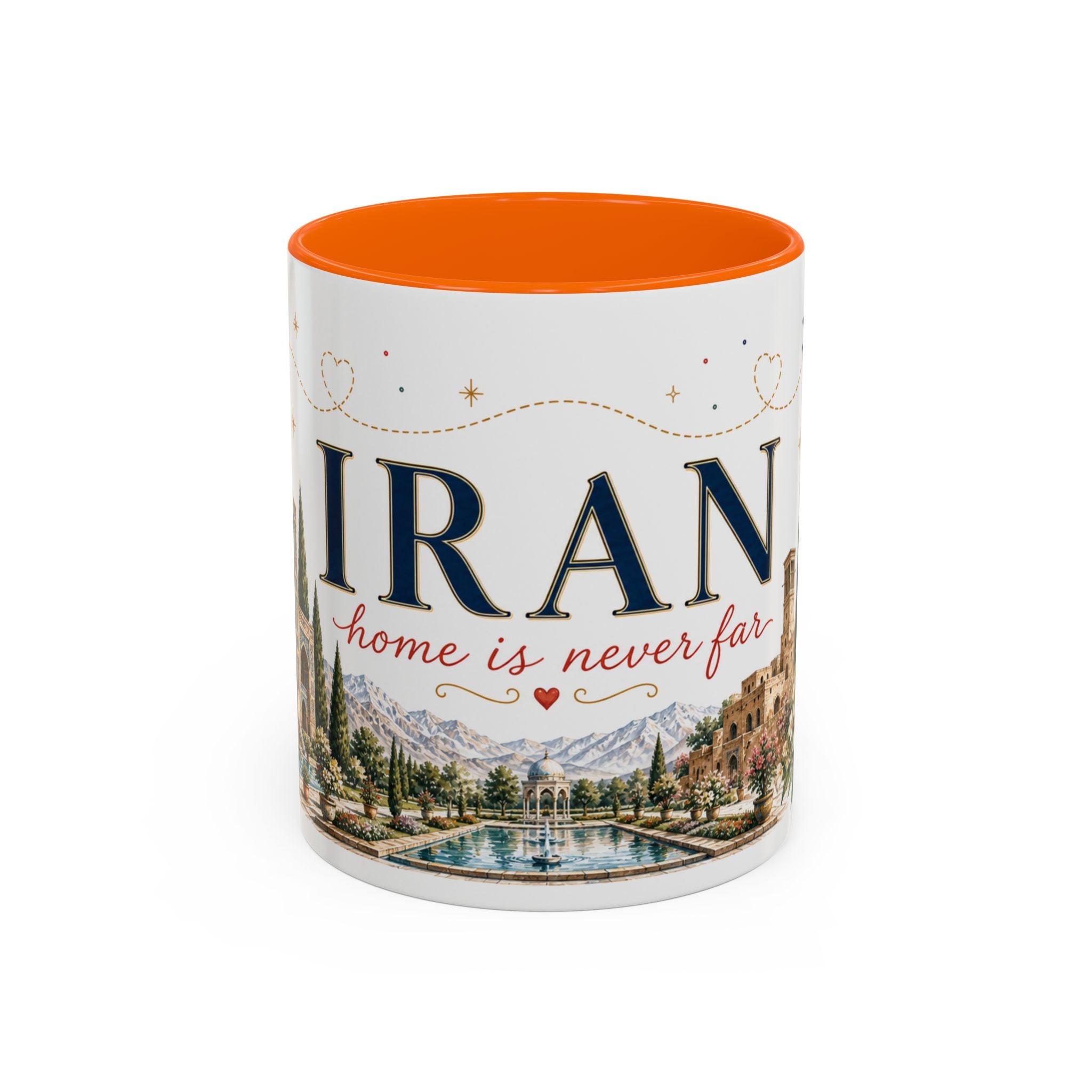 Iran Home Country Mug | Moving Away Gift | Long Distance Friendship | 11 oz 15 oz Accent Mug