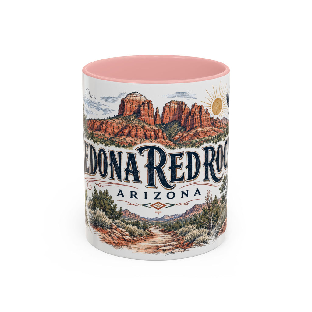 Sedona Red Rocks Mug, Arizona Travel Souvenir, Bucket List Gift, Accent Ceramic Coffee Mug 11oz 15oz