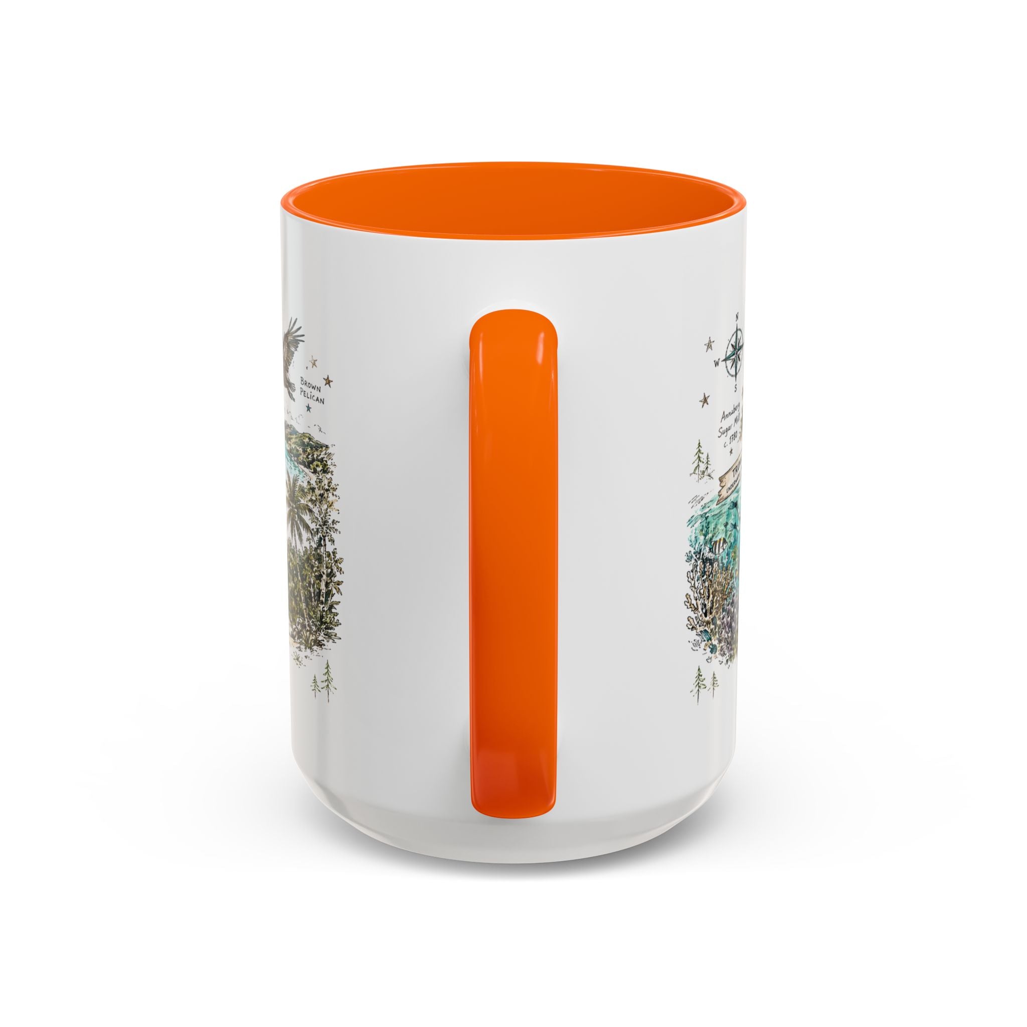 Virgin Islands National Park Coffee Mug | Caribbean Beach Snorkeling Reef Gift | Accent Color Ceramic 11oz 15oz