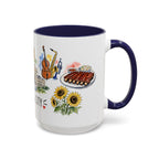 Kansas City Illustrated Travel Mug | City Souvenir Accent Coffee Mug | 11oz 15oz Ceramic Cup