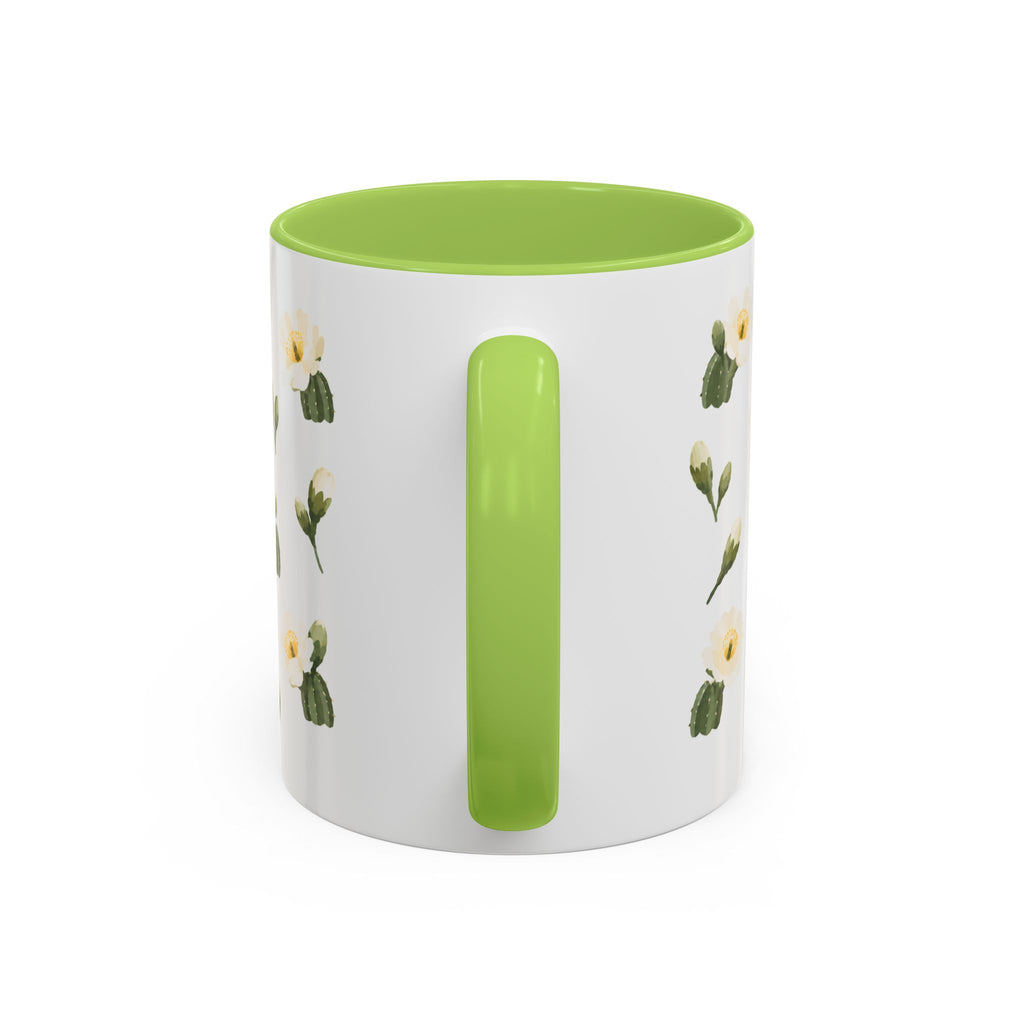 Arizona Saguaro cactus blossom Mug, State Flower Floral Coffee Cup, 11oz Botanical Gift