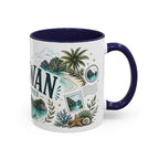 Palawan Coffee Mug | Travel Destination Souvenir Gift | Accent Color Ceramic 11oz 15oz