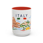 Italy Coffee Mug | Travel Souvenir Accent Mug | Country Gift Ceramic Cup 11oz 15oz