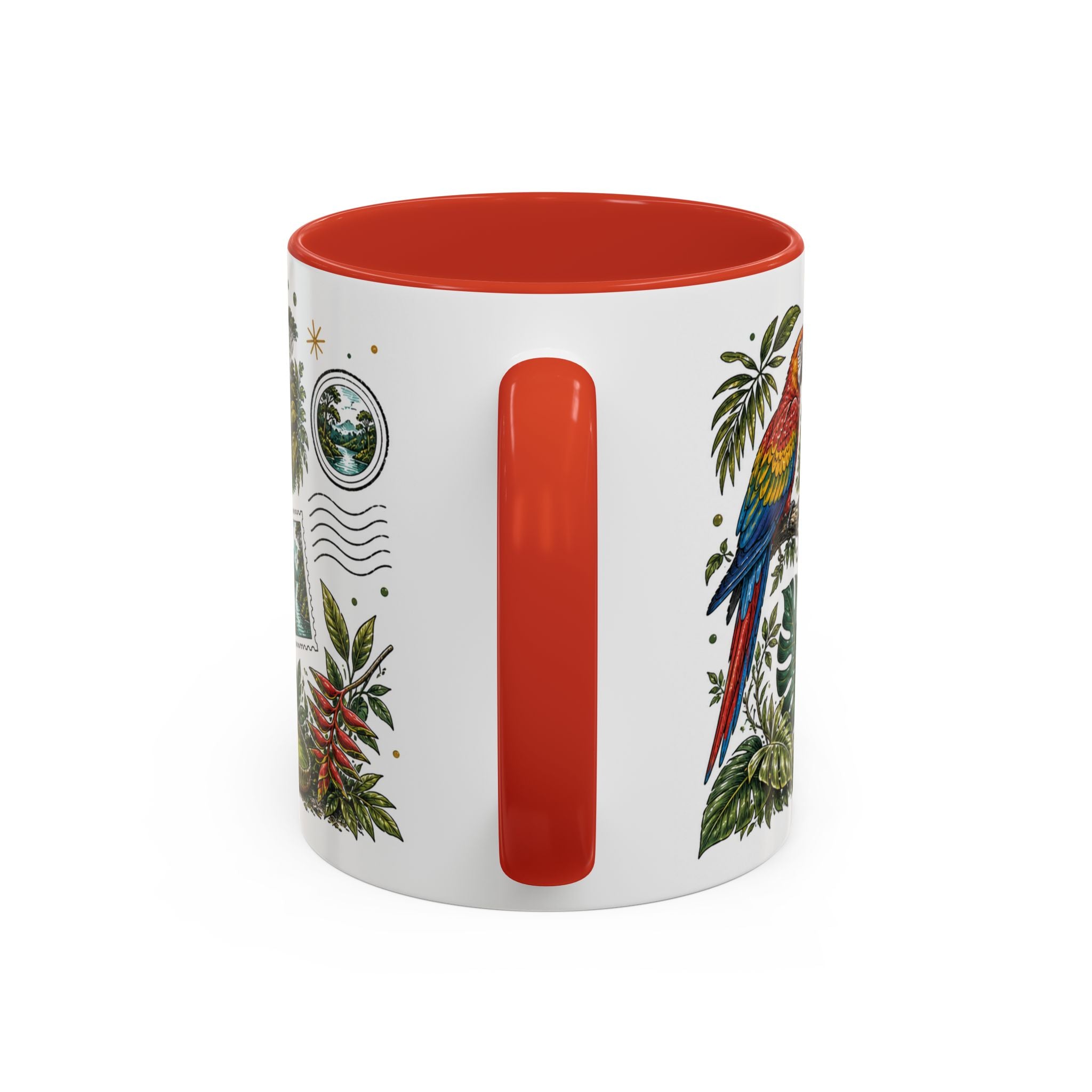 Amazon Rainforest Coffee Mug | Travel Destination Souvenir Gift | Accent Color Ceramic 11oz 15oz