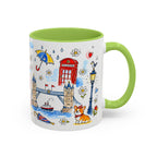 London Travel Mug | European City Souvenir Accent Coffee Mug | 11oz 15oz Ceramic Cup