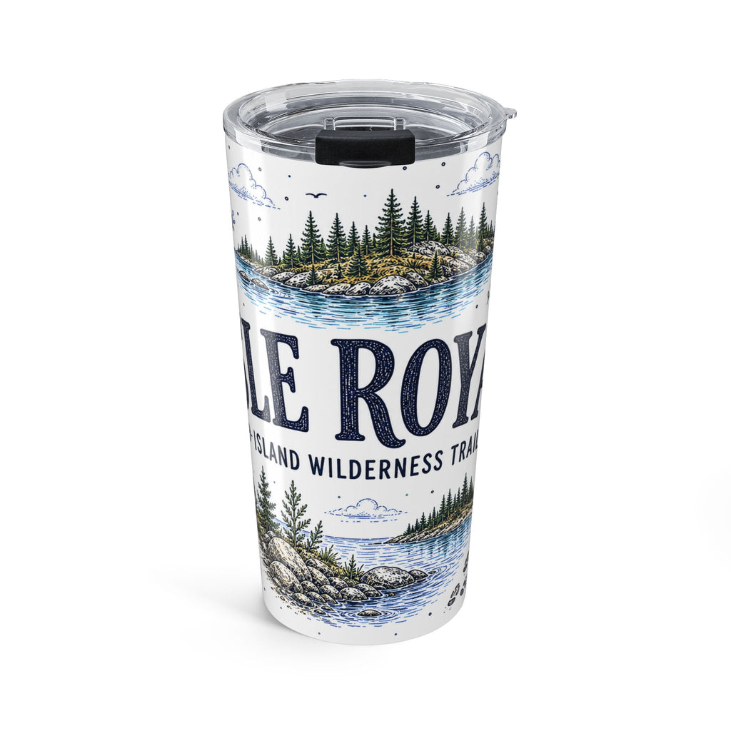 Isle Royale National Park 20oz Tumbler | Michigan Island Wilderness Hiking Gift | Insulated Stainless Steel Travel Cup