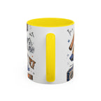 Mr Fix It Coffee Mug | Father's Day Gift for Dad | Accent Color Ceramic 11oz 15oz