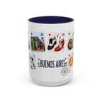 Buenos Aires Coffee Mug | Postage Stamp Collage Mug | Travel Souvenir Accent Cup 11oz 15oz
