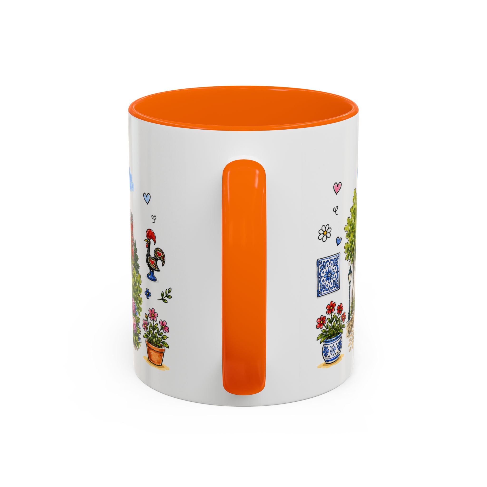 Sintra Illustrated Travel Mug | Portugal Souvenir Accent Coffee Mug | 11oz 15oz Ceramic Cup