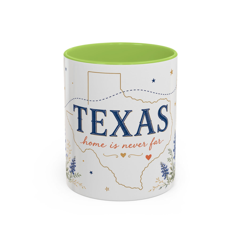 Texas State Map Mug | Bluebonnet Botanical Design, Home Reminder Coffee Cup