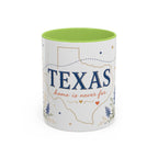 Texas State Map Mug | Bluebonnet Botanical Design, Home Reminder Coffee Cup