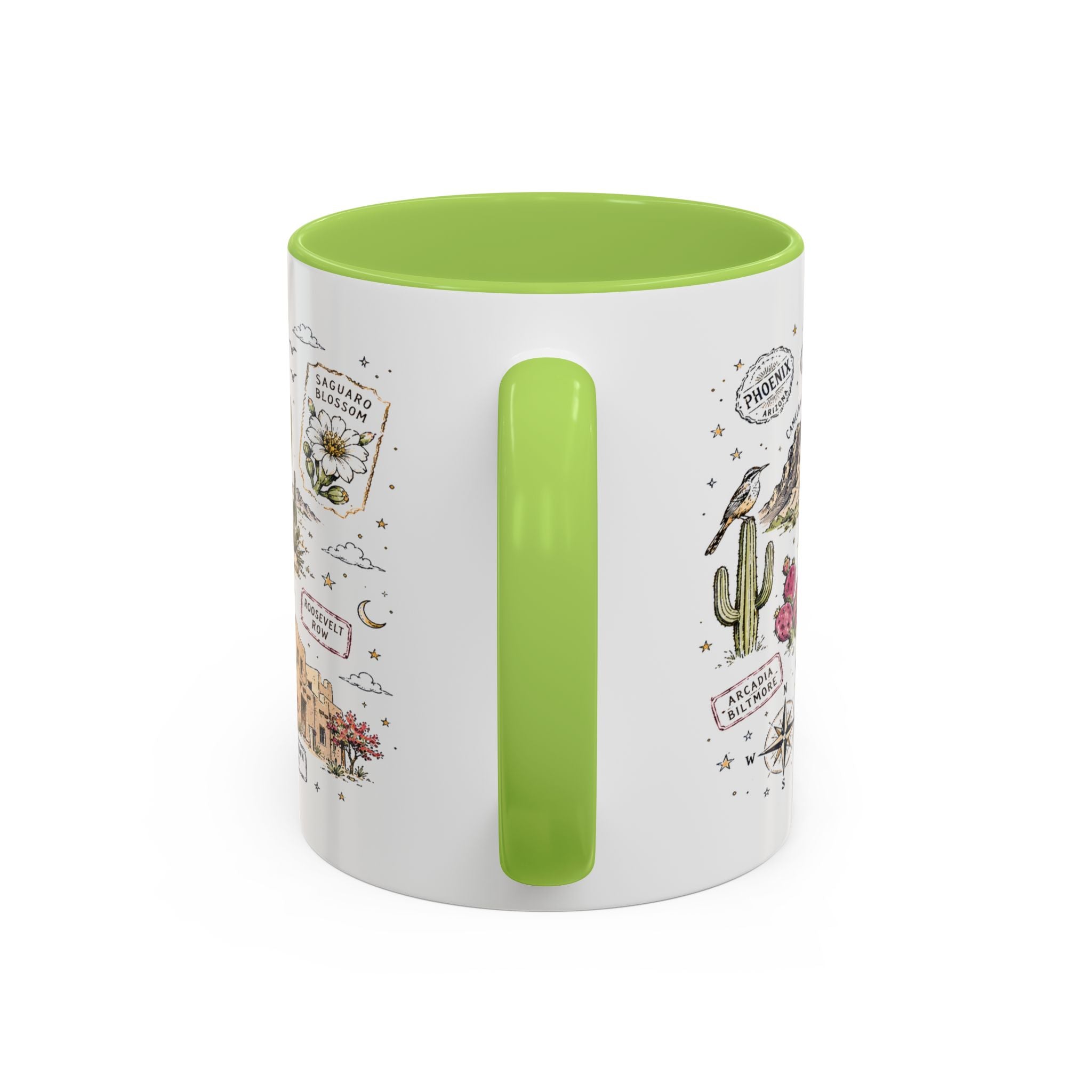 Phoenix Coffee Mug | Arizona Souvenir City Gift | Accent Color Ceramic 11oz 15oz
