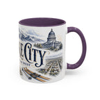 Salt Lake City Coffee Mug | United States Travel Souvenir | Vintage Illustrated City Gift | 11 oz 15 oz Accent Mug