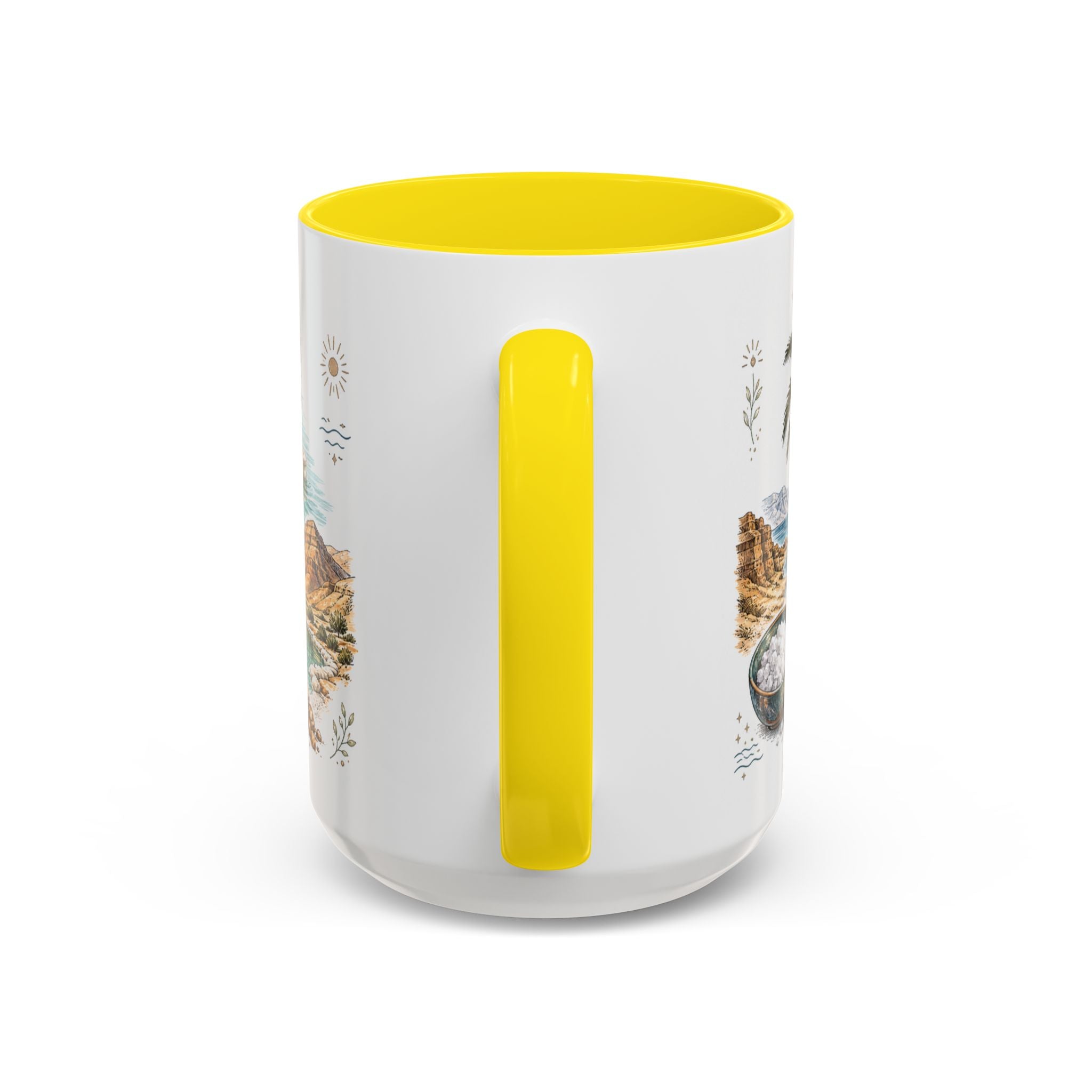Dead Sea Mug, Jordan Travel Souvenir, Bucket List Gift, Accent Ceramic Coffee Mug 11oz 15oz