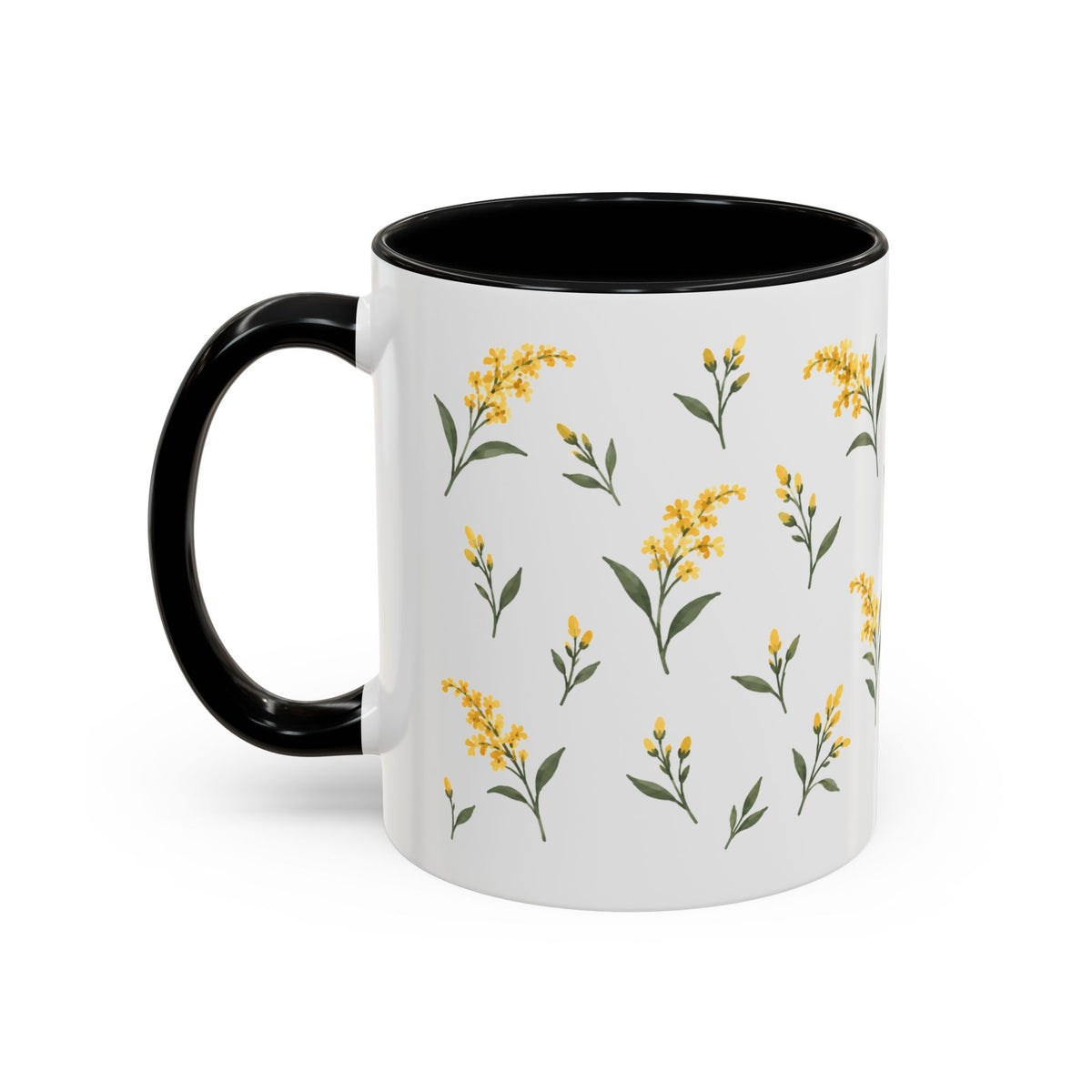 Kentucky Goldenrod Mug, State Flower Floral Coffee Cup, 11oz Botanical Gift