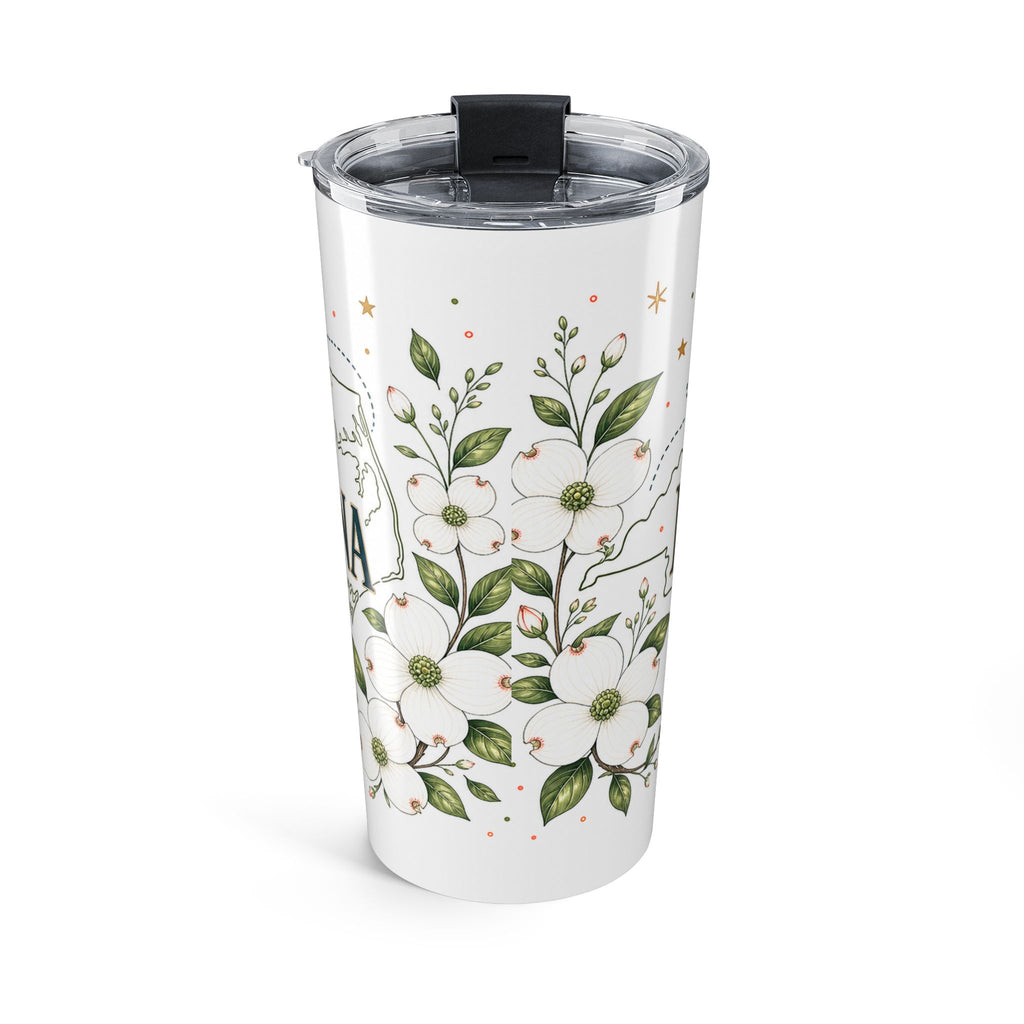 North Carolina State Flower 20oz Tumbler | North Carolina Botanical Gift | Insulated Stainless Steel Travel Cup