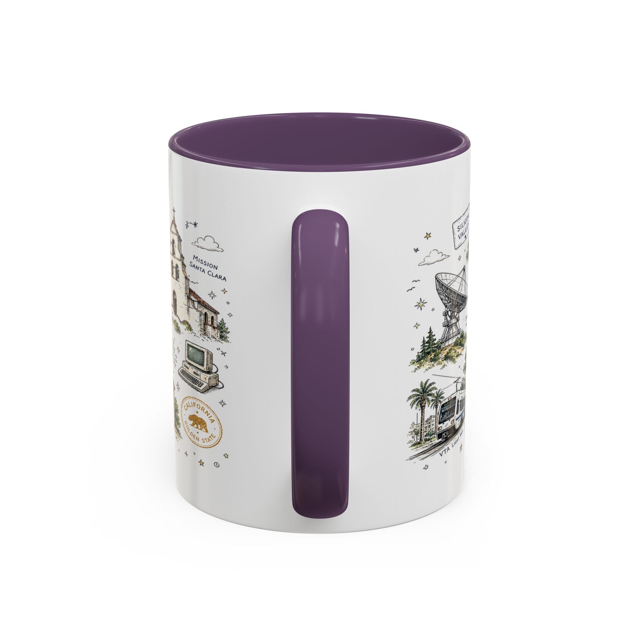 San Jose Coffee Mug | California Souvenir City Gift | Accent Color Ceramic 11oz 15oz