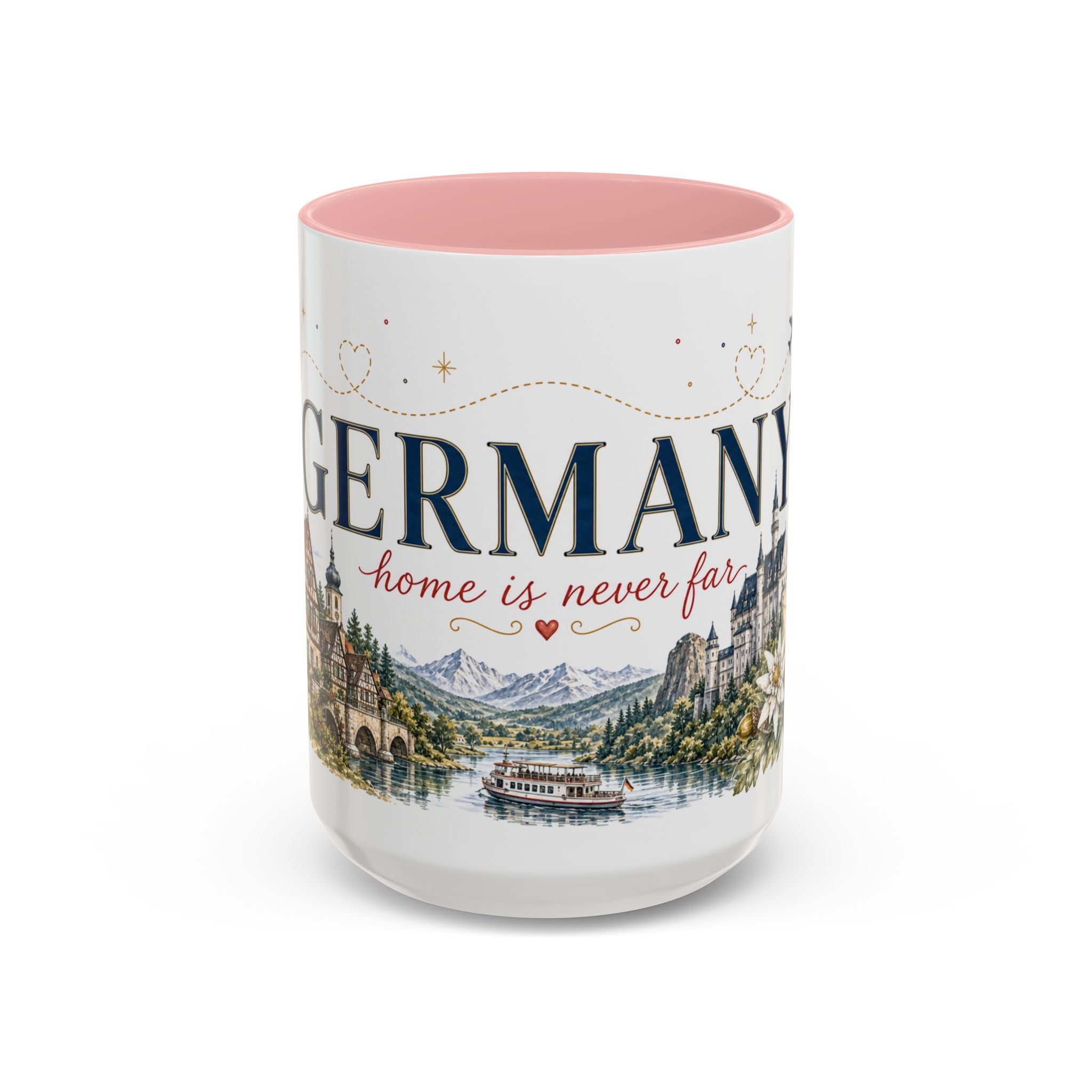 Germany Home Country Mug | Moving Away Gift | Long Distance Friendship | 11 oz 15 oz Accent Mug