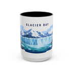 Glacier Bay National Park Coffee Mug | Solid Color Block Park Souvenir | 11oz 15oz Accent Mug