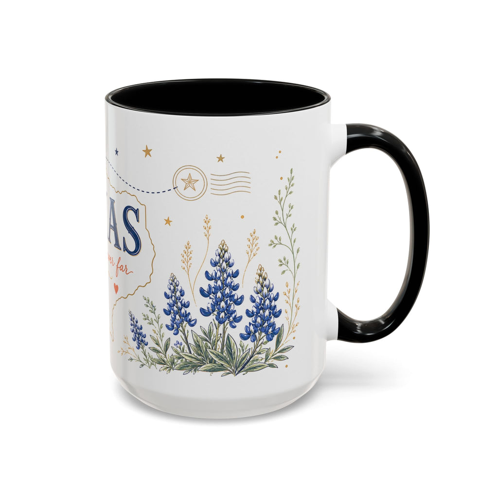 Texas State Map Mug | Bluebonnet Botanical Design, Home Reminder Coffee Cup