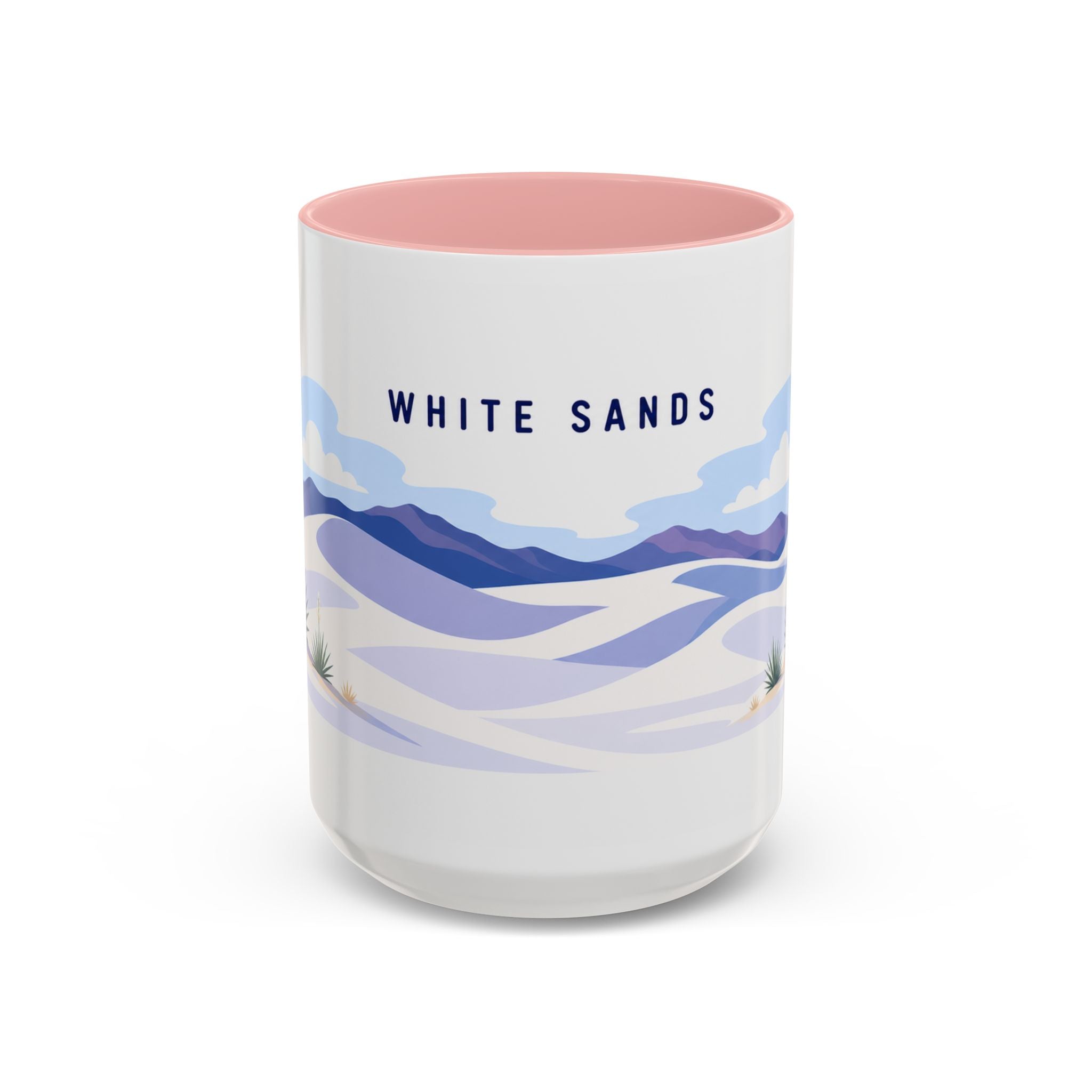 White Sands National Park Coffee Mug | Solid Color Block Park Souvenir | 11oz 15oz Accent Mug