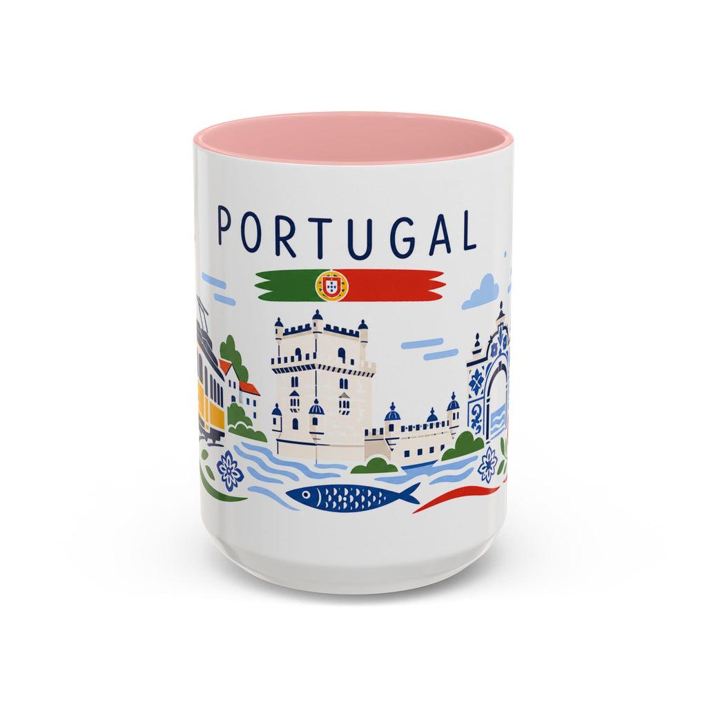 Portugal Coffee Mug | Travel Souvenir Accent Mug | Country Gift Ceramic Cup 11oz 15oz