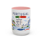 Portugal Coffee Mug | Travel Souvenir Accent Mug | Country Gift Ceramic Cup 11oz 15oz