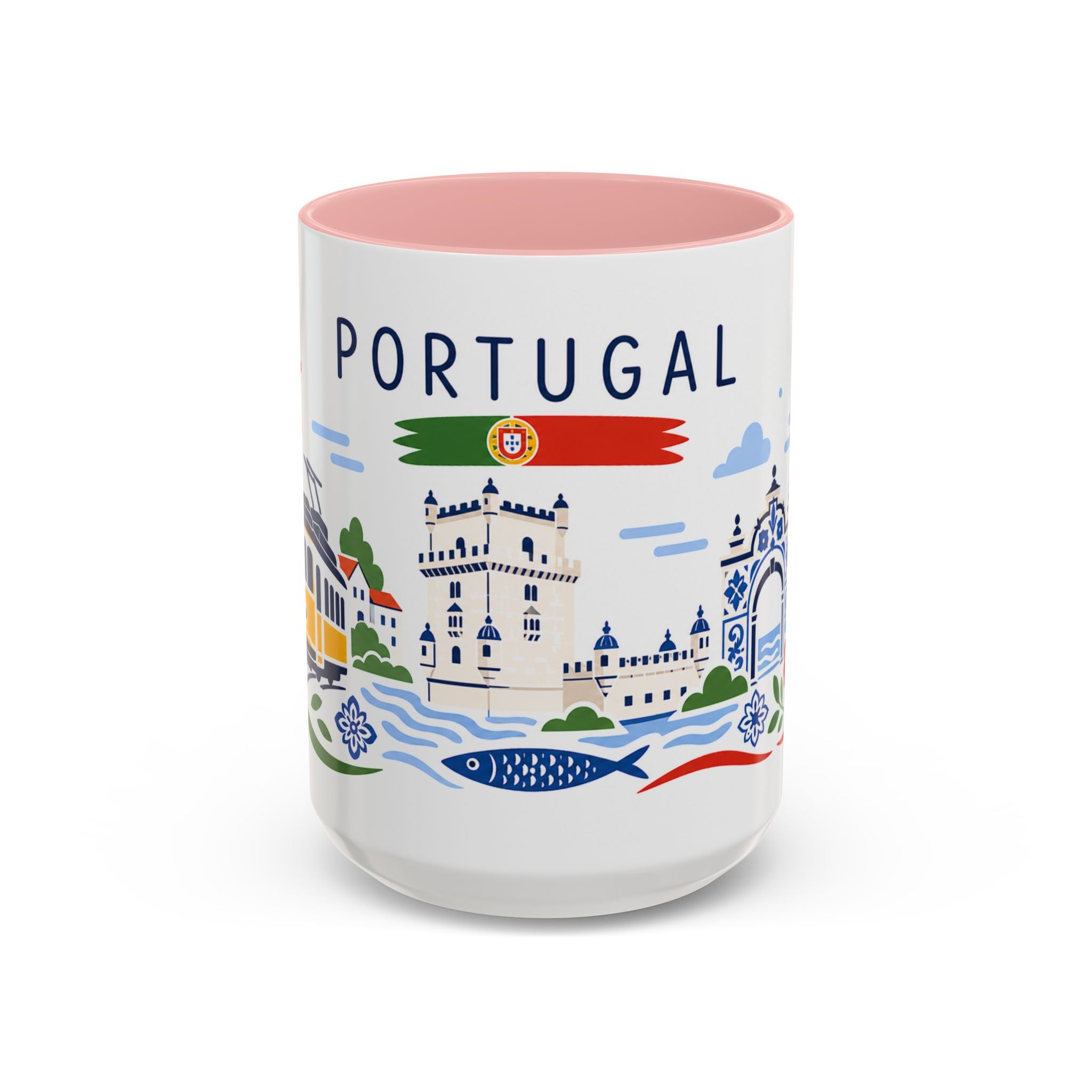 Portugal Coffee Mug | Travel Souvenir Accent Mug | Country Gift Ceramic Cup 11oz 15oz