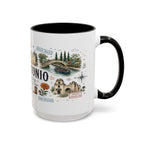 San Antonio Coffee Mug | Texas Souvenir City Gift | Accent Color Ceramic 11oz 15oz