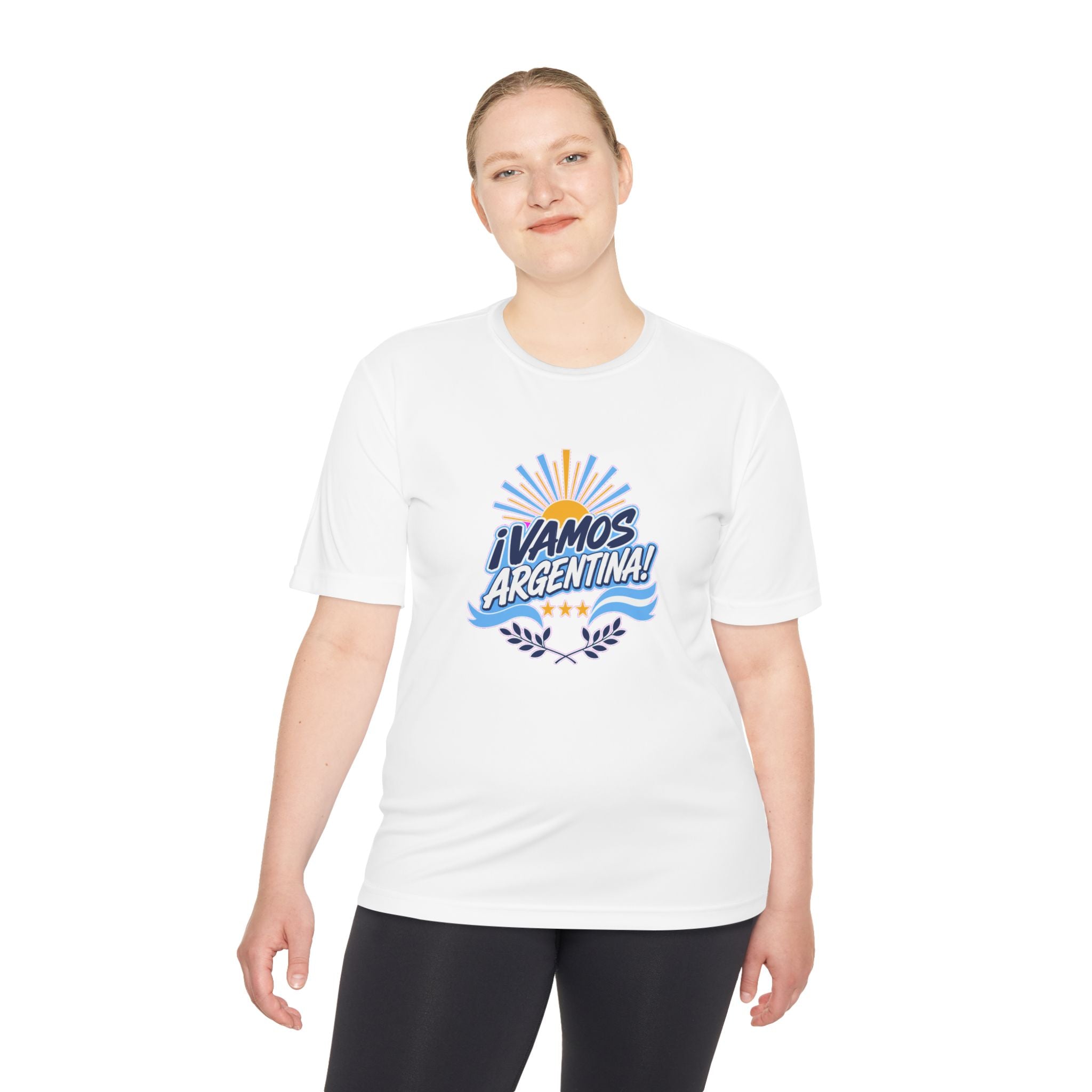 Argentina Soccer T Shirt, ¡Vamos Argentina! Tee, World Football Fan Shirt, Moisture Wicking Sport Tee