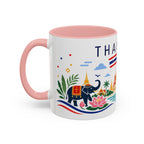 Thailand Coffee Mug | Travel Souvenir Accent Mug | Country Gift Ceramic Cup 11oz 15oz