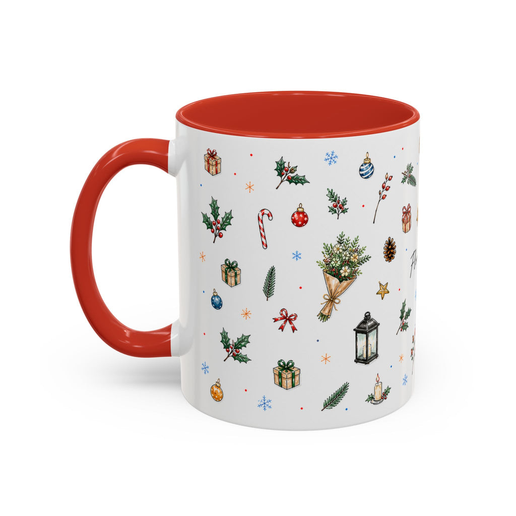 Florence Christmas Mug | Watercolor City Souvenir | Ceramic Coffee Cup (11oz 15oz)
