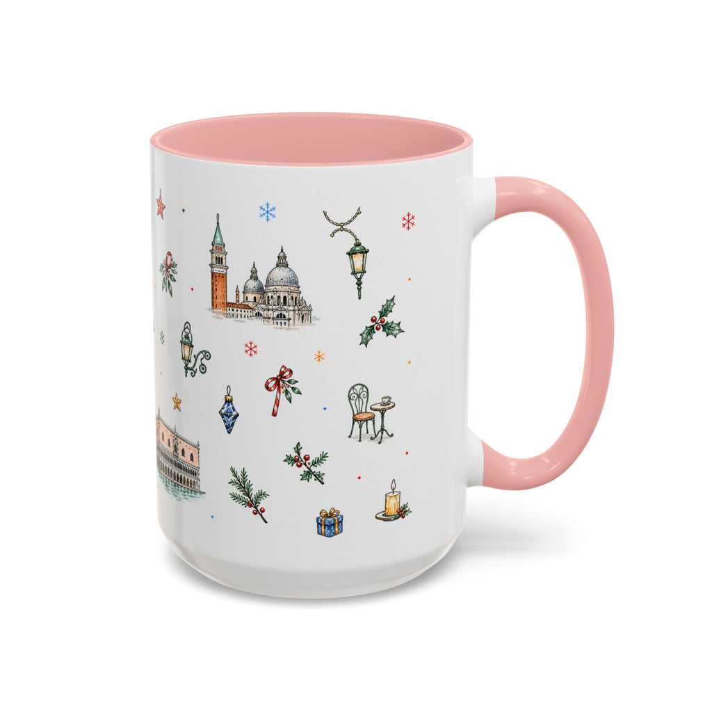 Venice Christmas Mug | Watercolor City Souvenir, Travel Memory Cup