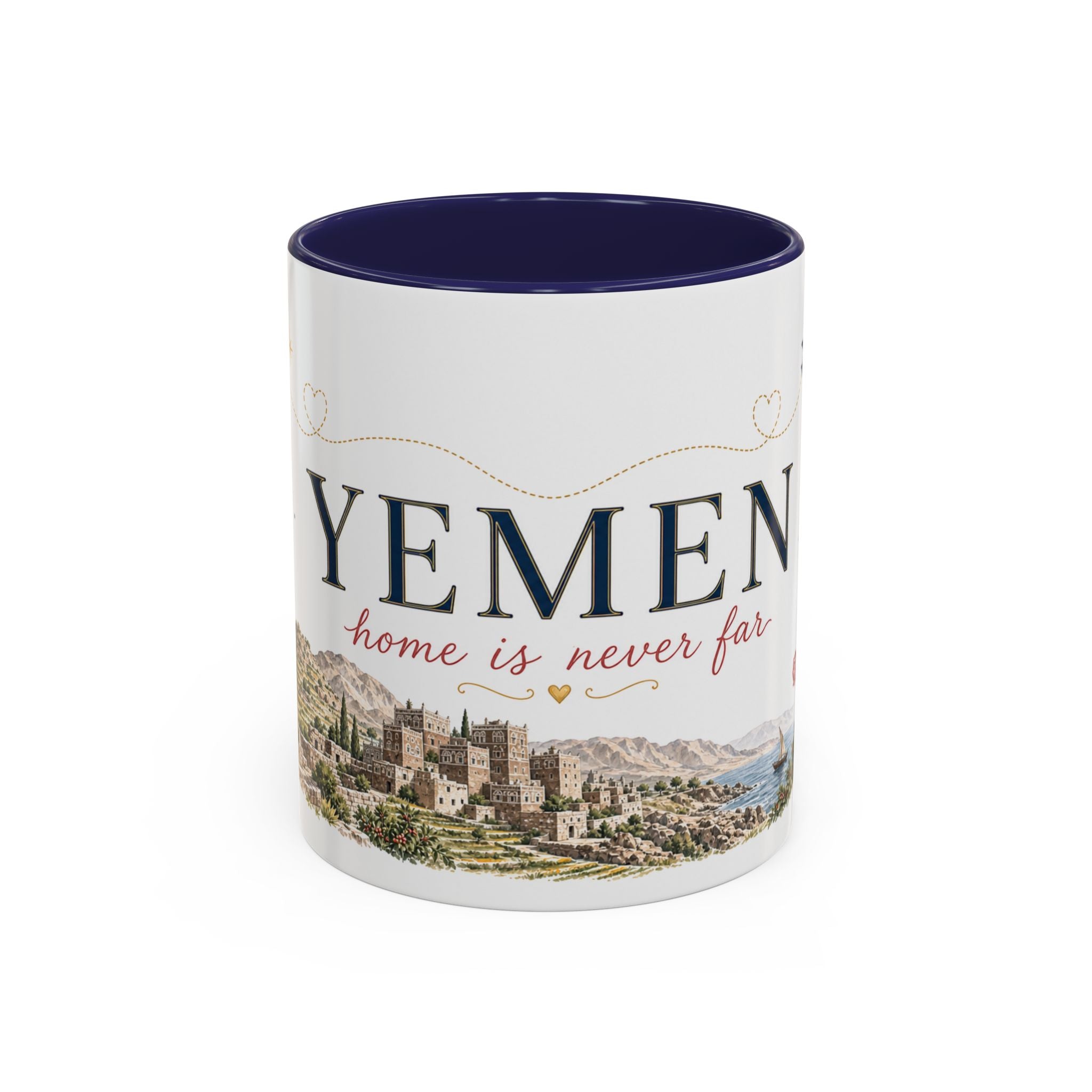Yemen Home Country Mug | Moving Away Gift | Long Distance Friendship | 11 oz 15 oz Accent Mug