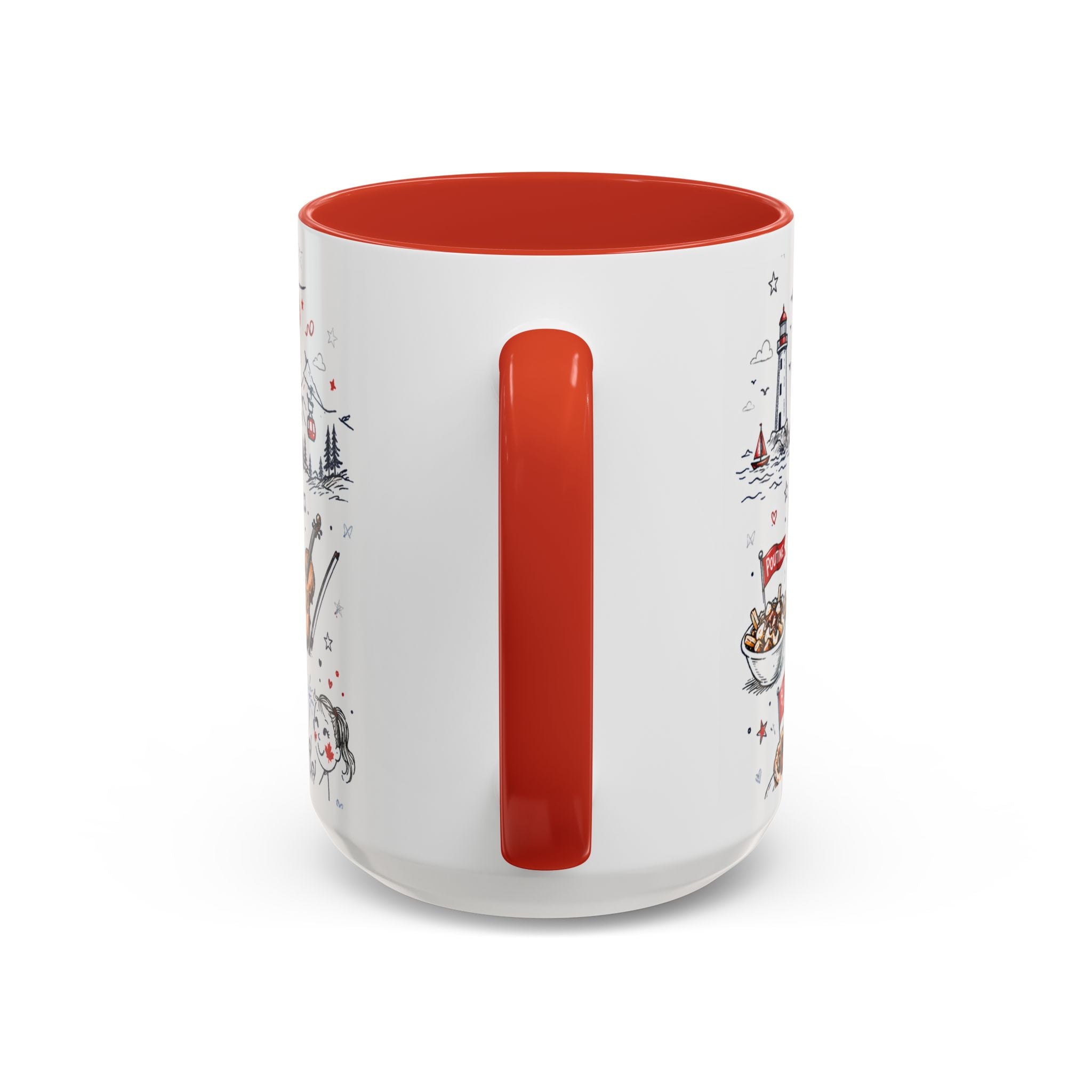 Canada Day Coffee Mug | Canadian Pride Gift | Accent Color Ceramic 11oz 15oz