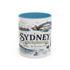 Sydney Coffee Mug | Australia Souvenir Travel Gift | Accent Color Ceramic 11oz 15oz