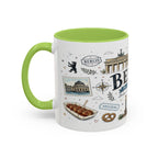 Berlin Coffee Mug | Germany Souvenir Travel Gift | Accent Color Ceramic 11oz 15oz