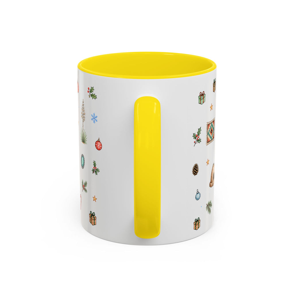 Santa Fe Christmas Mug | Watercolor City Souvenir | Ceramic Coffee Cup (11oz 15oz)