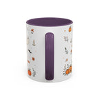 Halloween Party Mug | Ghost Black Cat Candy Watercolor Gift | Accent Cup 11oz 15oz