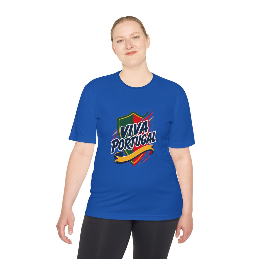Portugal Soccer T Shirt, Viva Portugal Tee, World Football Fan Shirt, Moisture Wicking Sport Tee