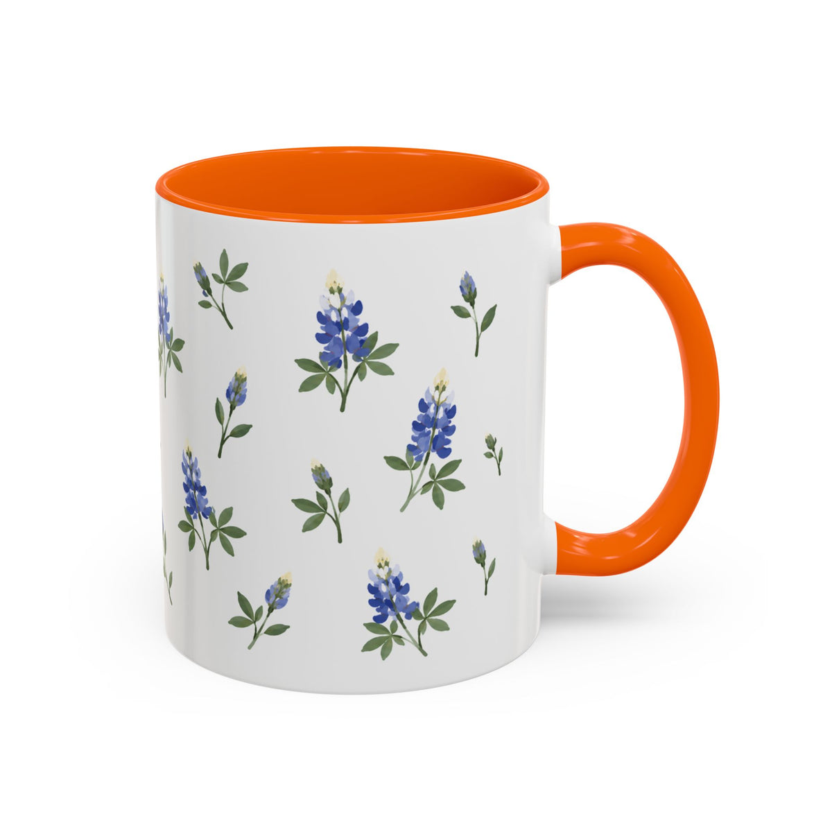 Texas Bluebonnet Mug, State Flower Floral Coffee Cup, 11oz Botanical Gift