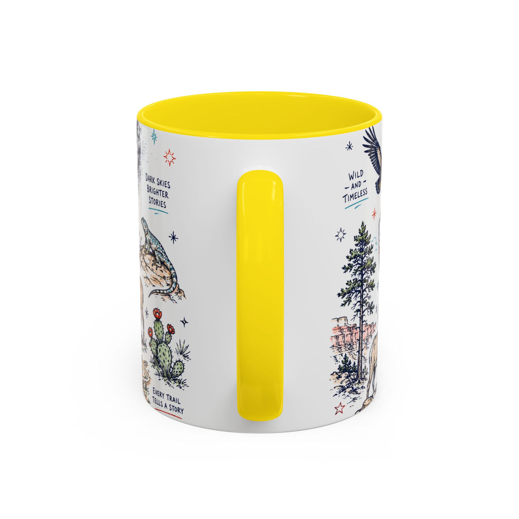 Grand Canyon National Park Coffee Mug | Hiking Camping Nature Gift | Accent Color Ceramic 11oz 15oz
