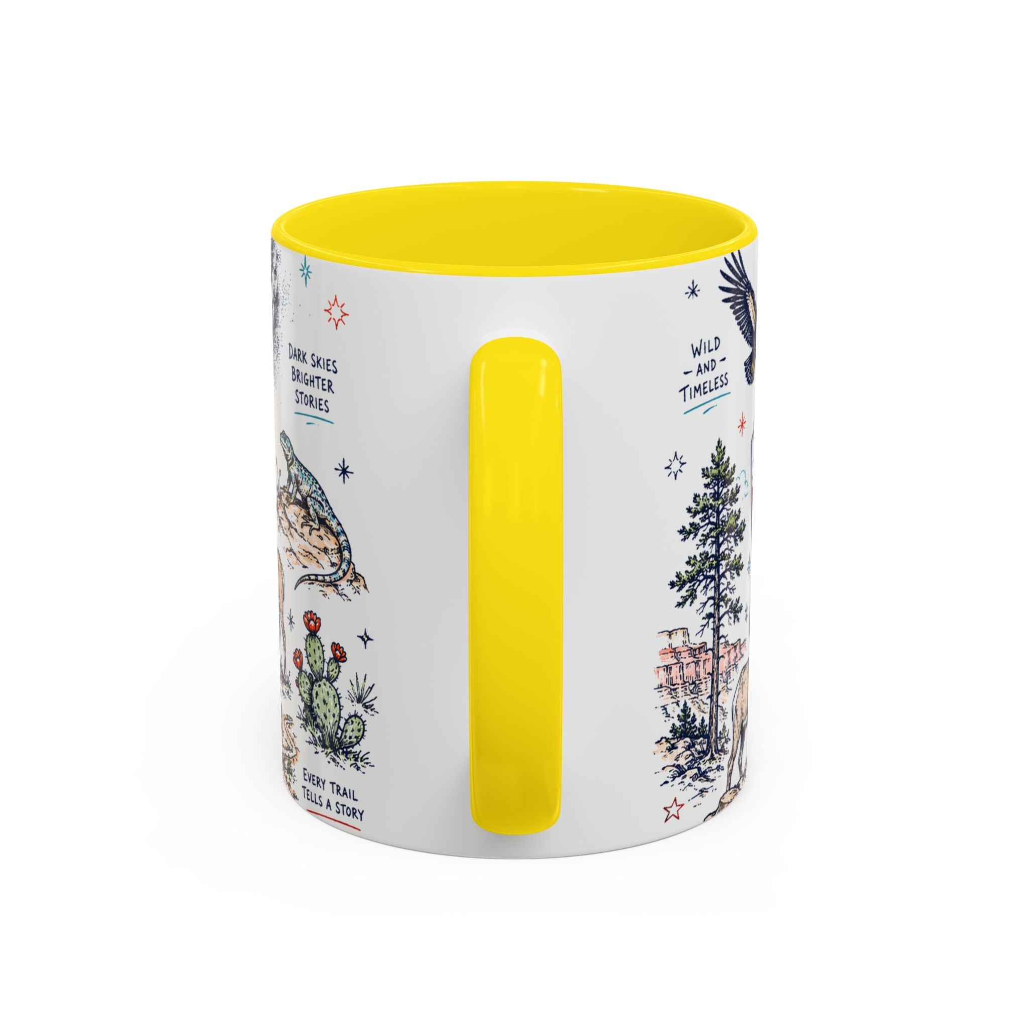Grand Canyon National Park Coffee Mug | Hiking Camping Nature Gift | Accent Color Ceramic 11oz 15oz
